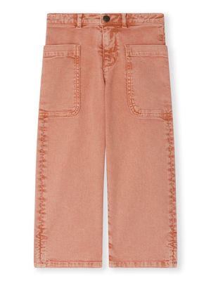 Bonpoint Looping straight-leg jeans - Orange