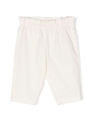 Bonpoint Luciole elasticated-waist trousers - White