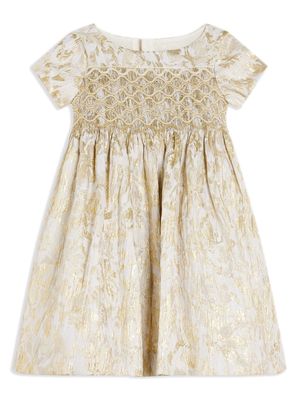 Bonpoint lyocell-blend dress - Gold