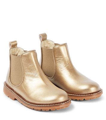 Bonpoint Mathis metallic leather boots