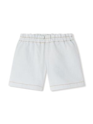 Bonpoint Milly Cherry-embroidered shorts - Blue