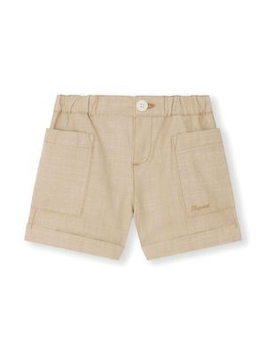Bonpoint Nateo cotton shorts - Neutrals