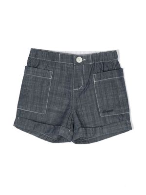 Bonpoint Nateo patch-pocket shorts - Blue
