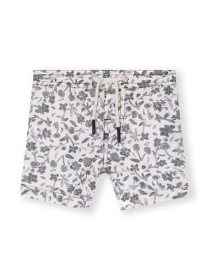 Bonpoint Niagara floral-print swim shorts - White