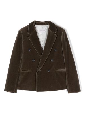 Bonpoint notched-lapel double-breasted blazer - Green