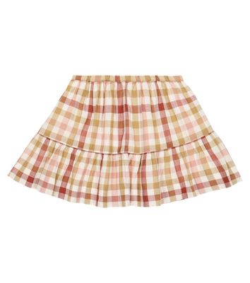 Bonpoint Paloma gingham cotton skirt