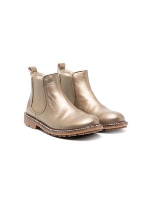 Bonpoint Patty metallic-effect Chelsea boots - Gold