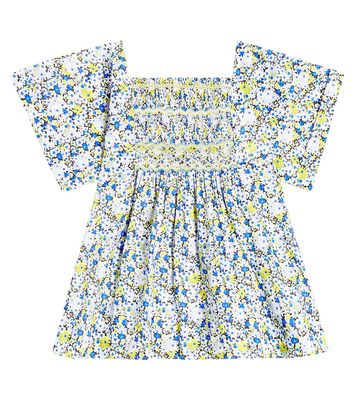 Bonpoint Pays smocked floral blouse