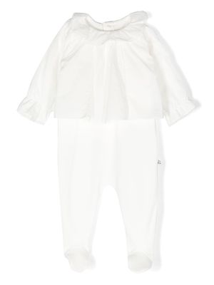 Bonpoint ruffle-collar pyjamas - White