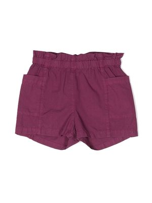 Bonpoint side patch-pocket detail shorts - Purple