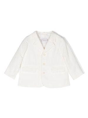 Bonpoint single-breasted tailored blazer - White