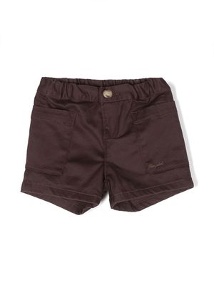 Bonpoint slim-cut chino shorts - Brown