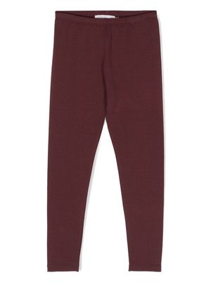 Bonpoint slip-on cotton leggings - Purple