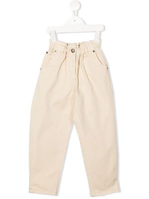 Bonpoint Sonie high-waisted trousers - Neutrals