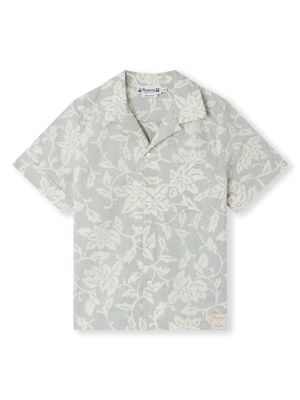 Bonpoint Steve floral-print cotton shirt - Grey