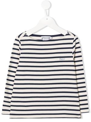 Bonpoint stripe-pattern long-sleeve T-shirt - Neutrals
