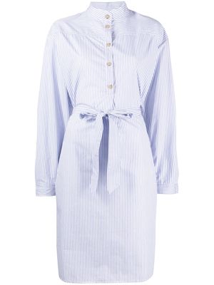 Bonpoint stripe shirt midi dress - Blue