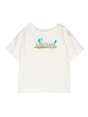 Bonpoint Sunset-print cotton T-shirt - White