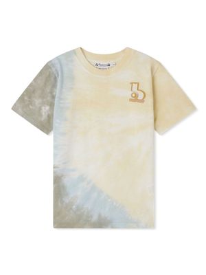 Bonpoint Thibald logo-appliqué cotton T-shirt - Yellow