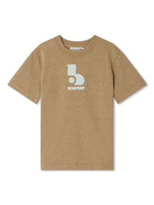 Bonpoint Thibald logo-print T-shirt - Neutrals