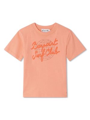Bonpoint Thibald logo-print T-shirt - Orange