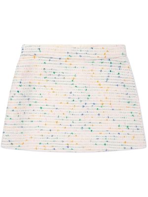 Bonpoint Tonka tweed mini skirt - White