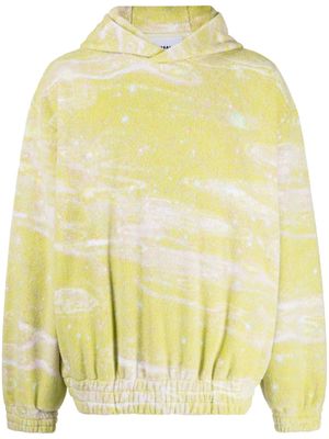 Bonsai abstract-pattern drop-shoulder hoodie - Multicolour
