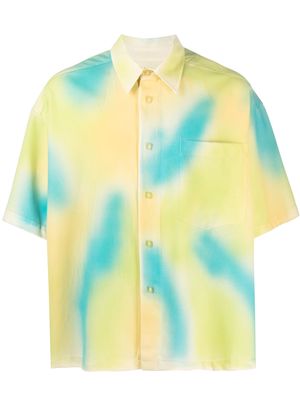 Bonsai abstract-print short-sleeve shirt - Green