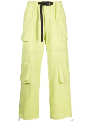 Bonsai buckle-fastening belted cargo trousers - Green
