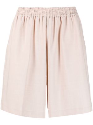 Bonsai elasticated-waistband bermuda shorts - Neutrals