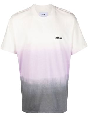 Bonsai gradient-effect cotton T-Shirt - Neutrals