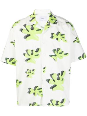 Bonsai graphic-print short-sleeved shirt - White