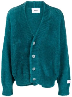 Bonsai knitted V-neck cardigan - Blue