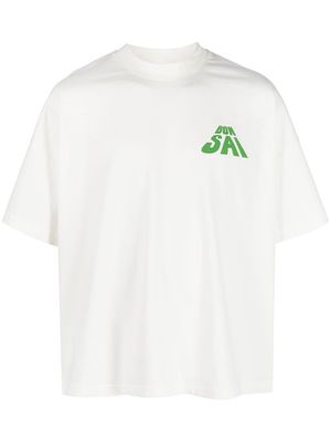 Bonsai logo crew-neck T-shirt - White