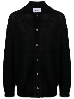 Bonsai logo-patch buttoned cardigan - Black