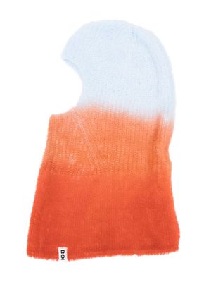 Bonsai logo-tag knitted balaclava - Orange