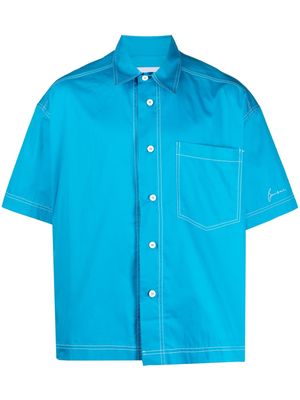 Bonsai oversized short-sleeve shirt - Blue