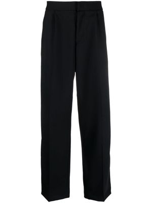Bonsai pressed-crease straight-leg trousers - Black