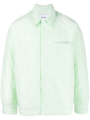 Bonsai quilted oversize shirt jacket - Green