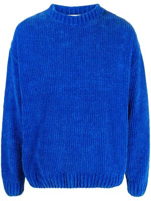 Bonsai ribbed-knit mock-neck jumper - Blue