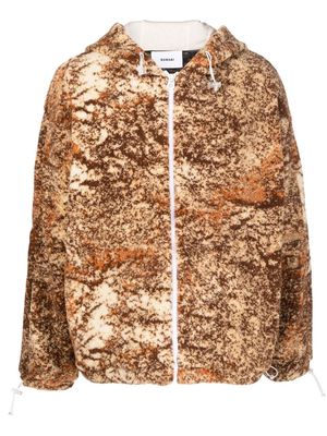 Bonsai shearling zip-up jacket - Neutrals