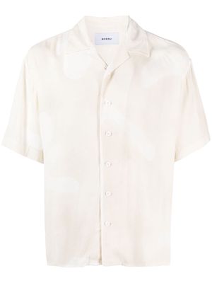 Bonsai short-sleeved cotton shirt - Neutrals