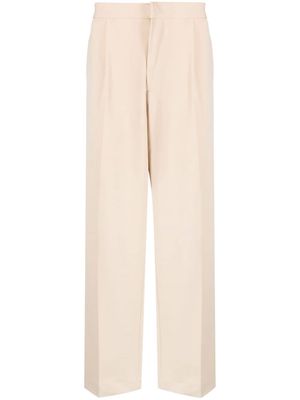 Bonsai straight-leg mid-rise trousers - Neutrals