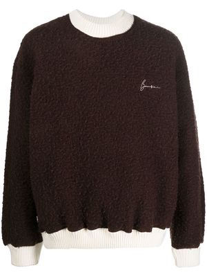 Bonsai textured contrast sweatshirt - Brown