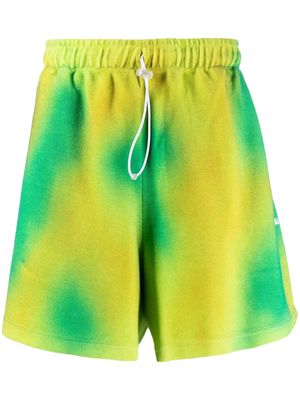 Bonsai tie-dye cotton shorts - Green