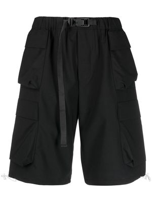 Bonsai virgin wool cargo shorts - Black
