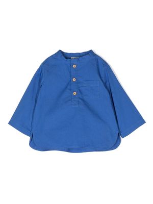 Bonton buttoned cotton shirt - Blue