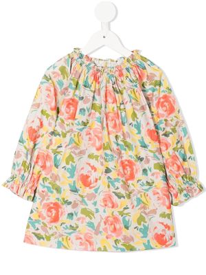 Bonton floral-print cotton dress - Multicolour