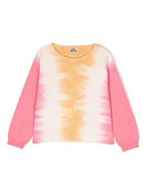 Bonton gradient-effect knitted top - Pink