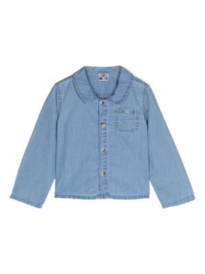 Bonton logo-embroidered shirt - Blue